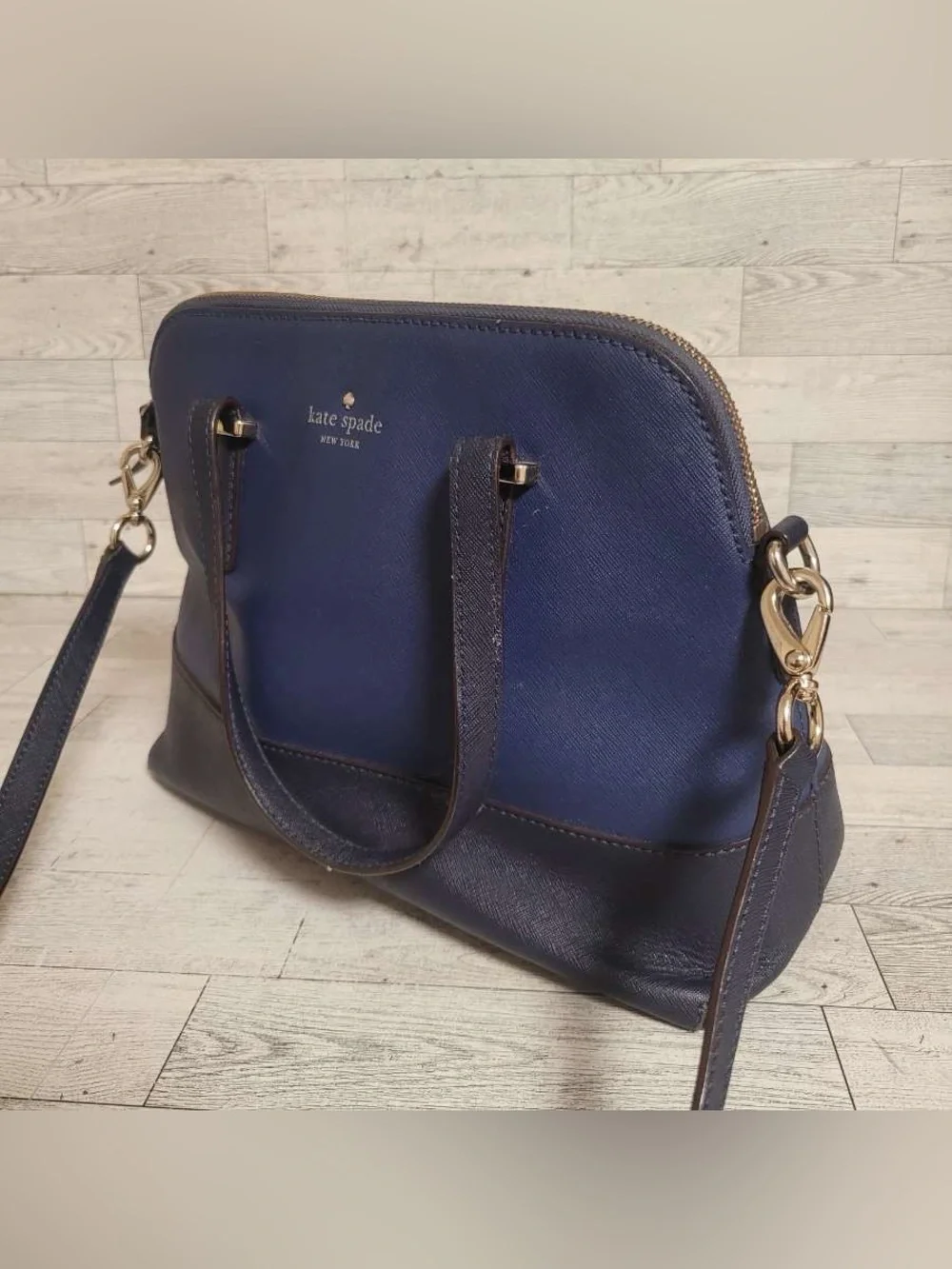 Women’s Kate Spade Navy Blue New York Cedar Street Maise Crossbody Handbag Purse